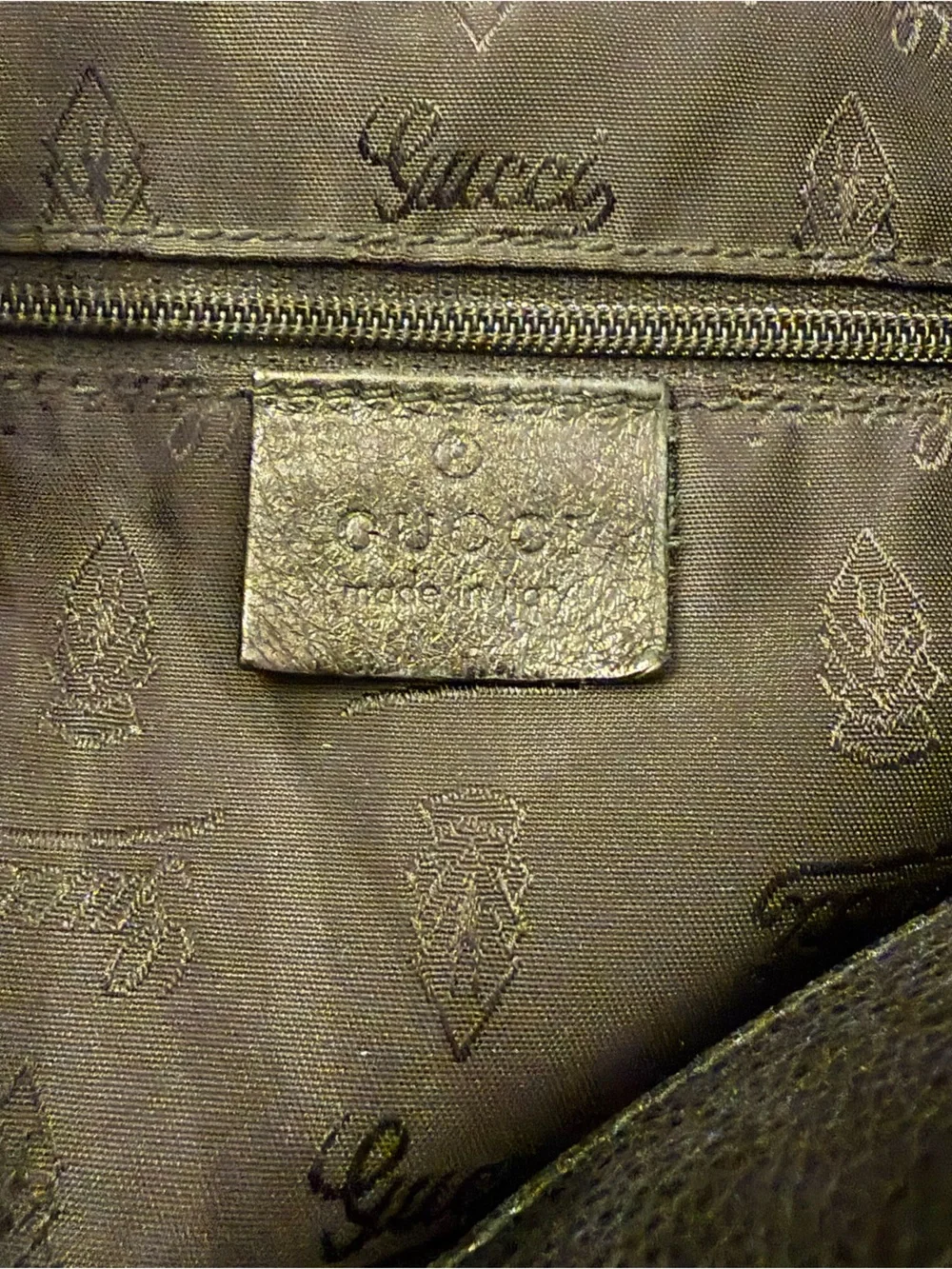 Vintage Gucci Guccissima black bag